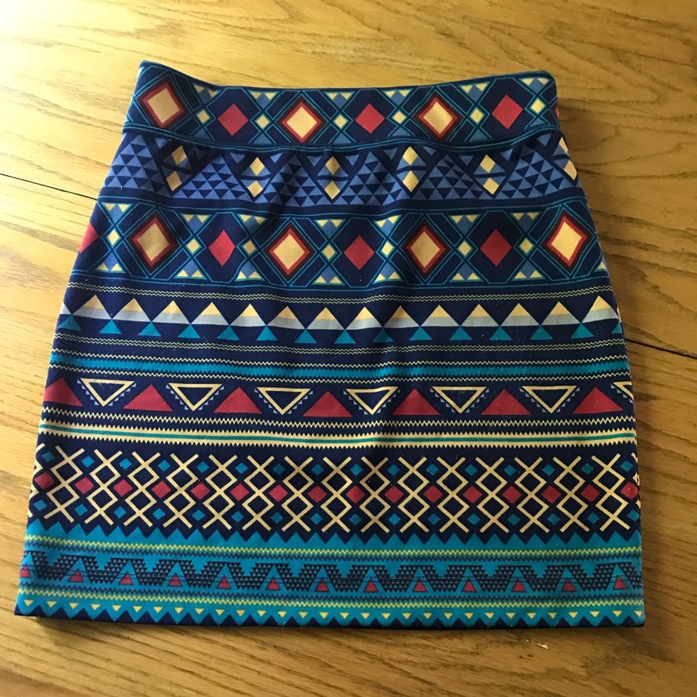 Colorful Bodycon Skirt Size M
